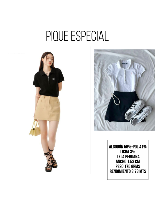 PIQUE VENECIA LICRA PERUANO