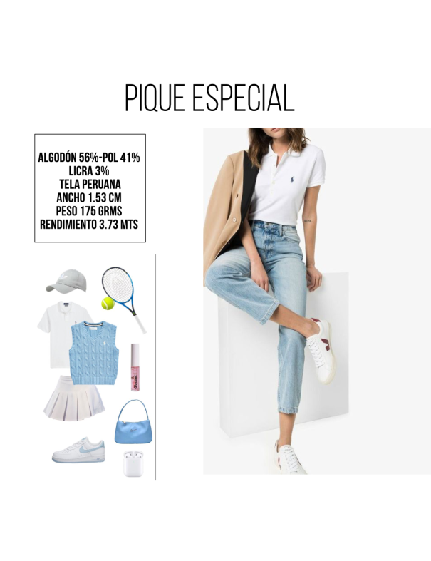 PIQUE VENECIA LICRA PERUANO