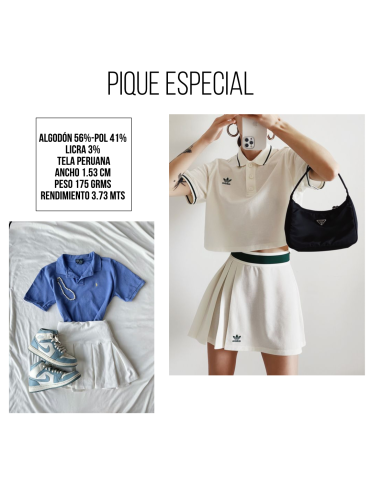 PIQUE VENECIA LICRA PERUANO