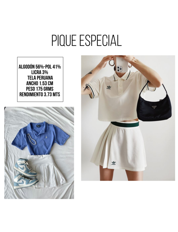 PIQUE VENECIA LICRA PERUANO