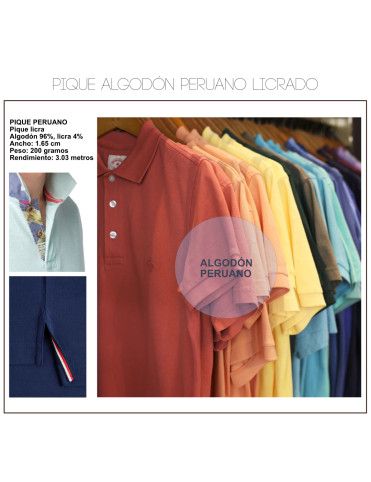 TELA PIQUE LICRA PERUANA